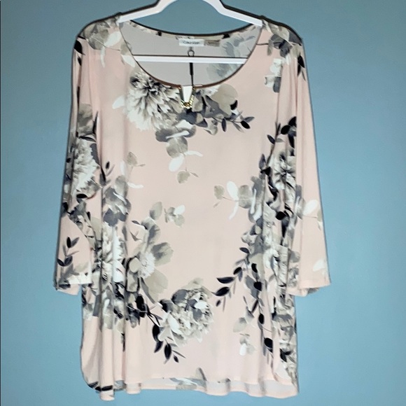 Calvin Klein Tops - NWT Calvin Klein Floral Print Blouse Size 1X